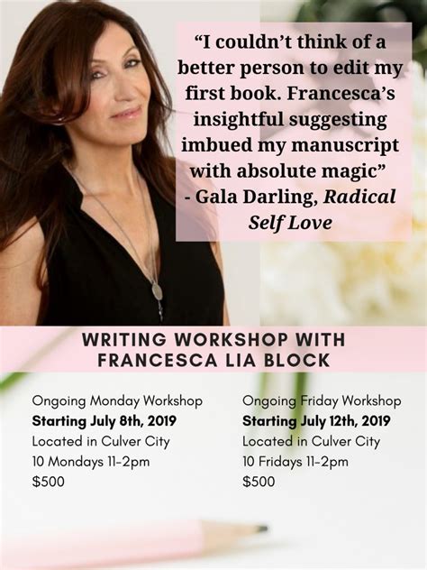Francesca lia block writing retreat